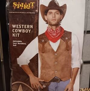 Spirit Western Cowboy Kit - Brown and Red